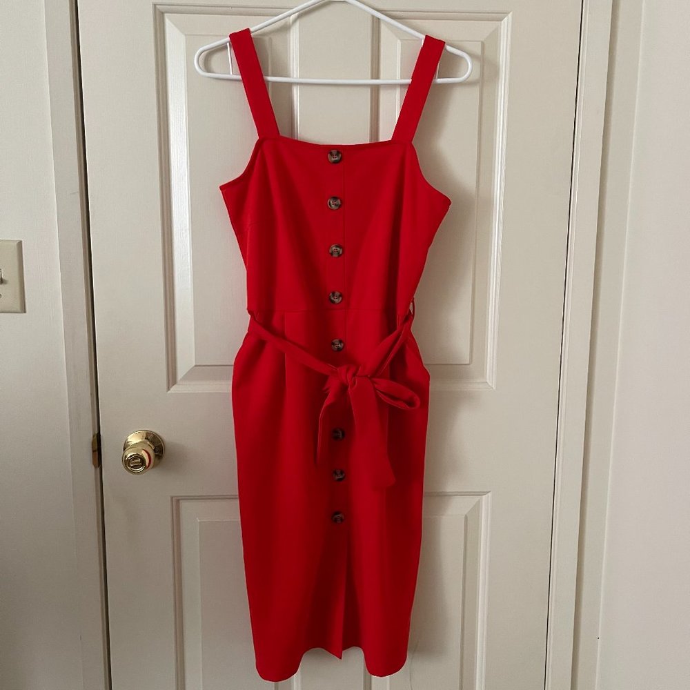 VERA MODA coral red dress - Size Small